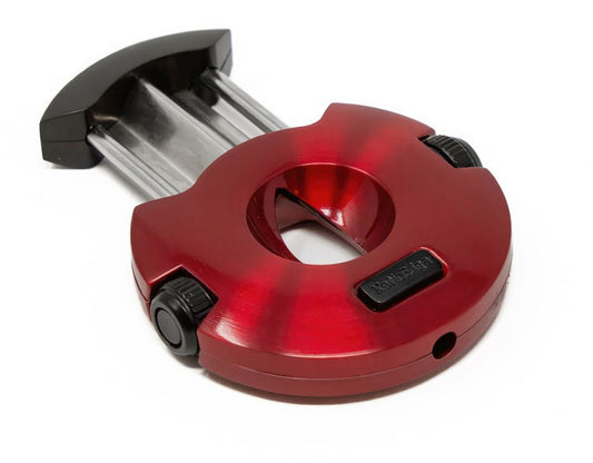 Prestige Import Group High Quality Round Combination V-Cut w/ 10mm & 8mm Punch Cutters (Red & Black)