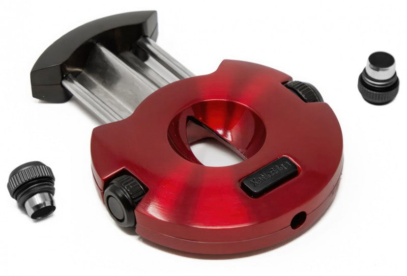 Prestige Import Group High Quality Round Combination V-Cut w/ 10mm & 8mm Punch Cutters (Red & Black)