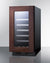 Summit Appliance 29 Bottle 18" Wide Built-In Wine Cellar (Panel Not Included)